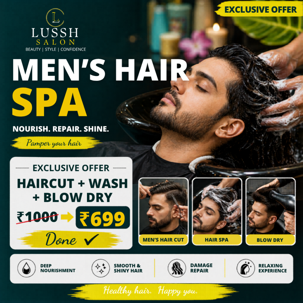 mens hair spa at lushh